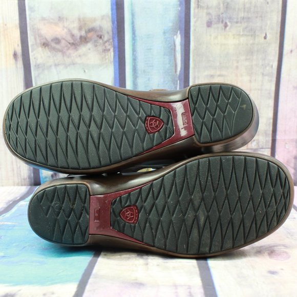 Ariat Leather Ankle Strap Wedge Sandal Size 8.5 - Picture 9 of 9